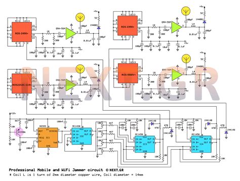 Pcb of rf section of the mobile jammer. Mobile Signal Jammer Circuit Diagram - Home Design