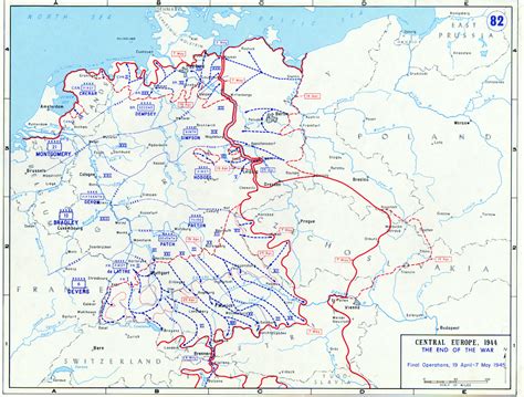 [Map] Map depicting the final campaign in Germany, 19 Apr-7 May 1945