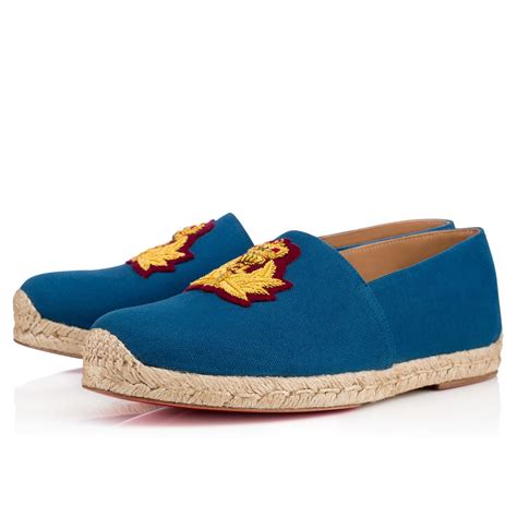 Christian Louboutin Papi Hugo Flat Olonatoile Rayee Oceangold