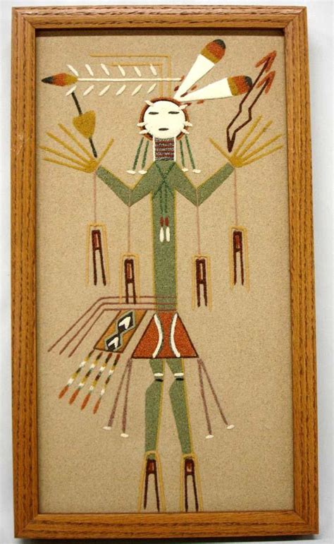 3 Framed Native American Navajo Sand Paintings