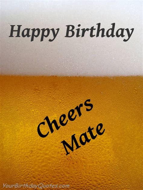 Happy Birthday Beer Quotes Quotesgram