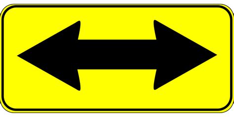 Free Vector Graphic Arrow Two Way Road Left Right Free Image On