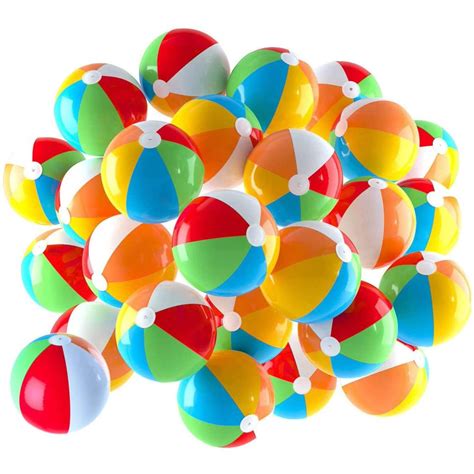Top Race Colorful Beach Balls Rainbow Color Beach Balls 5 Inch 100