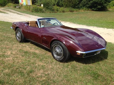 Burgundy 1969 Chevrolet Corvette