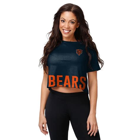 Chicago Bears Nfl Womens Bottom Line Crop Top