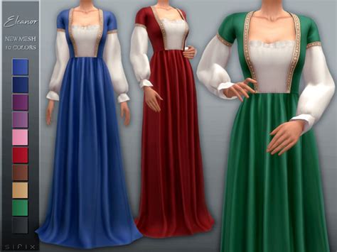 Eleanor Dress By Sifix At Tsr Sims 4 Updates