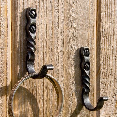 Forged Hook Small Wall Hooks Wrought Iron Kitchen And Etsy