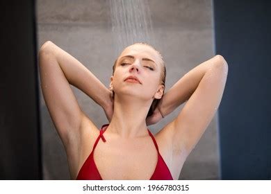 Sexy Woman Taking Shower Spa Shutterstock