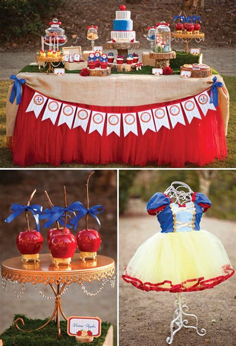 Snow White And The Seven Dwarfs In Woodland Birthday Party Hostess