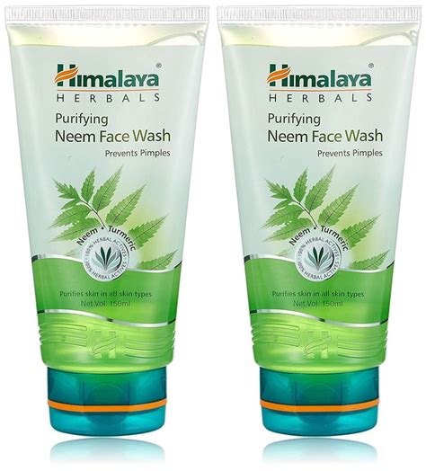 Gentle exfoliating daily face wash. Himalaya Herbals Purifying Neem Face Wash, 2x150ml (Saver ...