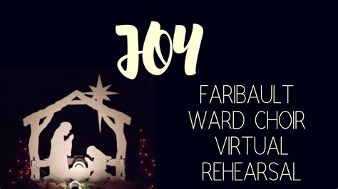 It looks like they're singing live, but they. Joy Faribault Ward Choir Virtual Rehearsal - YouTube
