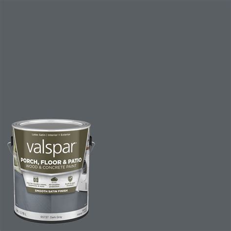 Valspar Dark Gray Satin Interiorexterior Porch And Floor Paint Actual