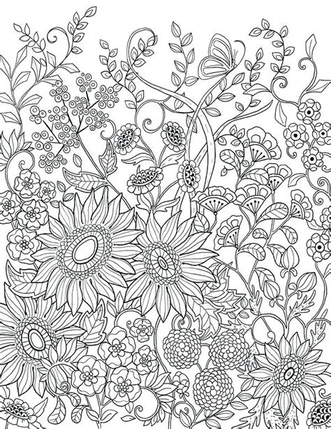 More images for printable sunflower coloring pages for adults » Sunflower Coloring Pages For Adults at GetColorings.com ...