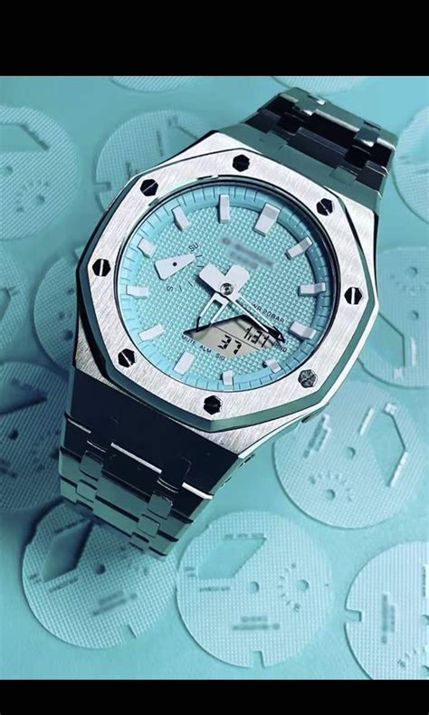 Casio Gshock Tiffany Blue Custom Watch Ga2100 Ga2110 Mens Fashion