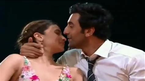 Watch Ranbir Kapoor Alia Bhatt Almost Locked Lips But This Happened