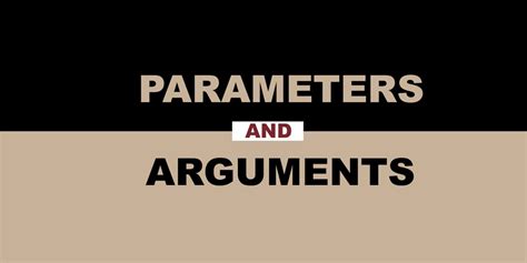 They are required by the model when making predictions. Parameters and Arguments - Wisc-Online OER