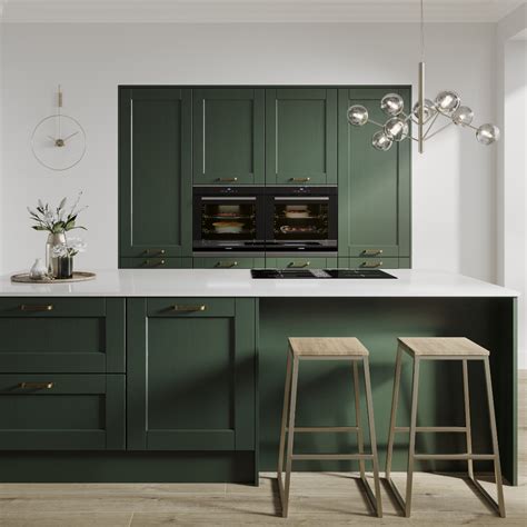20 Modern Dark Green Kitchen Cabinets
