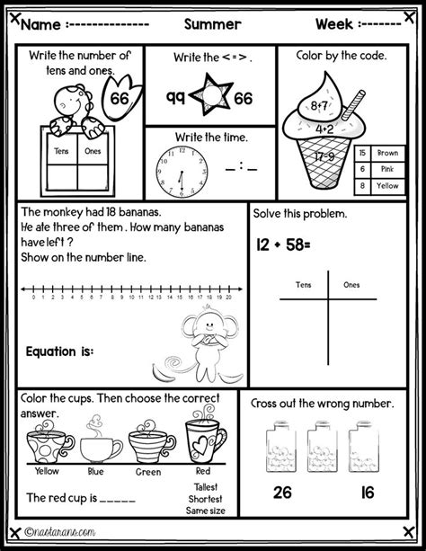 The Worksheet For Numbers 1 6 Is Shown In Black And White Which Includes