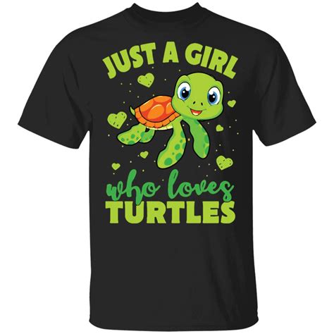 Just A Girl Who Loves Turtles Shirt Rockatee