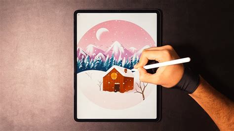 Digital Art With Ipad Pro Snow ️ Youtube