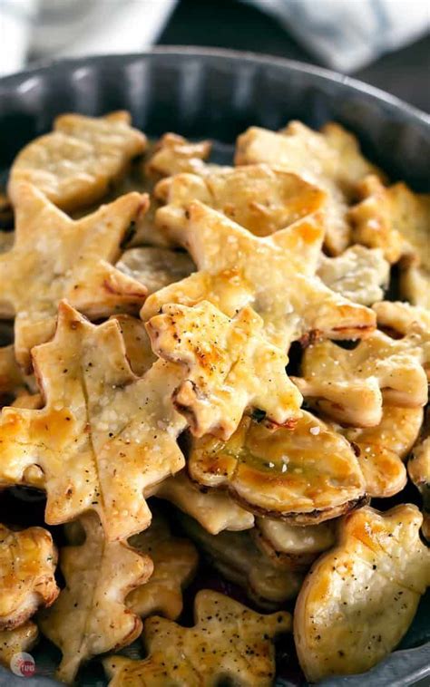 This is the one and only pie crust recipe i use. Easy Mushroom Rosemary Pie Crust Crackers are a great appetizer to make with leftover pie crust ...