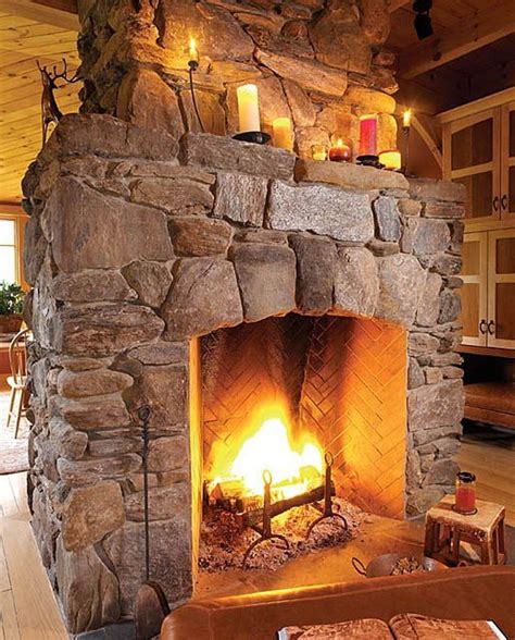42 stunning rustic fireplace design ideas match with farmhouse style hoomdesign rustic stone