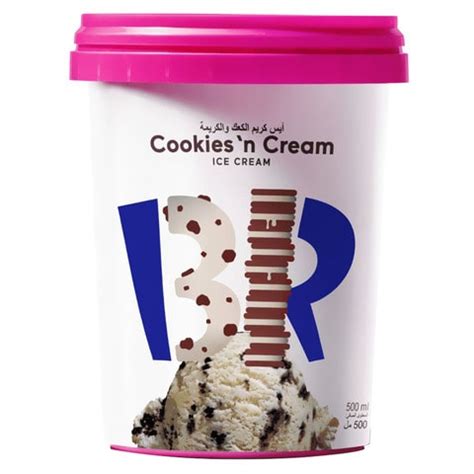 Buy Baskin Robbins Cookies And Cream Ice Cream Ml Online Shop Frozen Food On Carrefour Uae