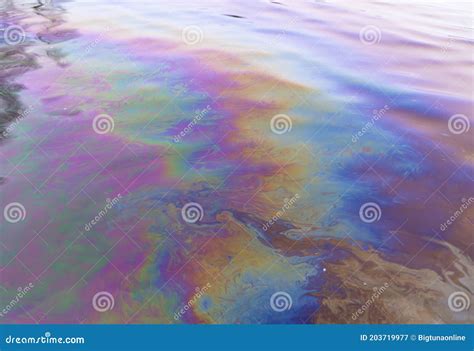 Oil Petrol Water Pollution Ecological Disaster Slick Industry Oil