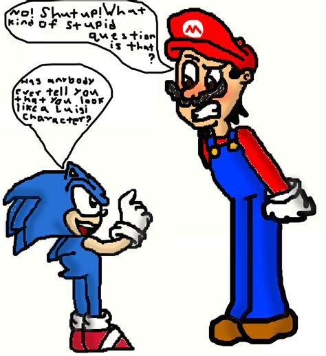 Me As Mario And The Classic Sonic By Tizlam97 On Deviantart