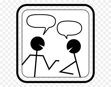 Conversation Clip Art Speaking Clipart Black And White Stunning