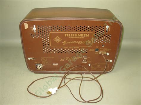 Vtg Telefunken Gavotte 5353 W German Hi Fi System Amfmswmw Tube