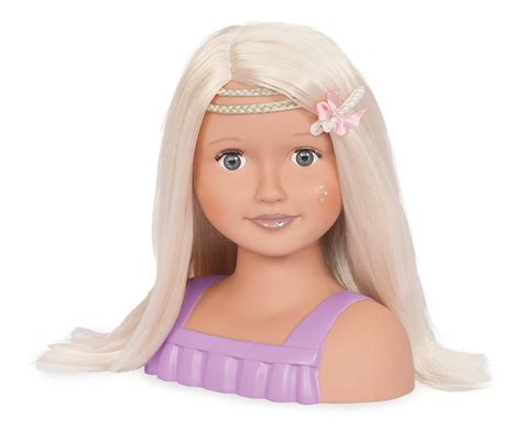 Buy Blonde Styling Hair Doll Bust At Mighty Ape Nz