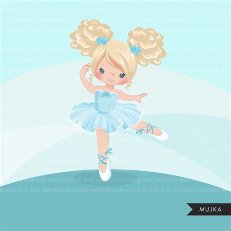 Girl Ballerina Clipartblue Tutu Mujka Cliparts