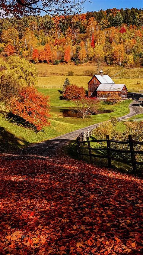 New England Autumn Photograph Sleepy Hollow Pomfret Vermont 3 By