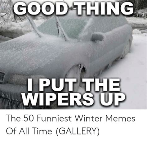 Good Thing Lput The Wipers Up The 50 Funniest Winter Memes Of All Time