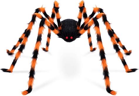 yoyaxi led dekoobjekt 49 riesige halloween spinnen requisite gruselige haarige fake spinne