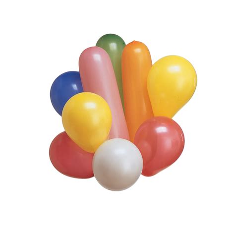 Assorted Shape Latex Balloons 20 Pk
