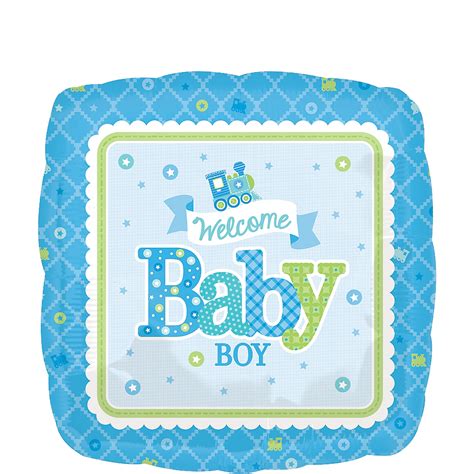 Boy Welcome Baby Balloon Welcome Little One 17in Party City
