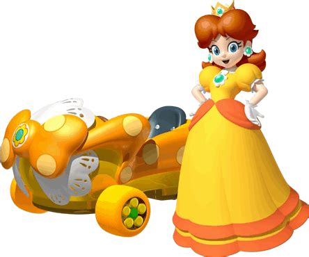 Princess Daisy Mario Kart 7 Sticker Princess Daisy Mario Kart 7