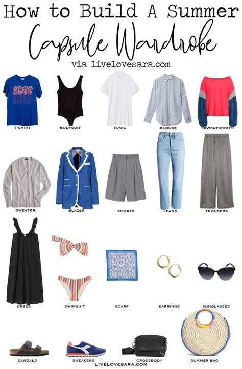 How To Build A Small Summer Capsule Wardrobe Livelovesara