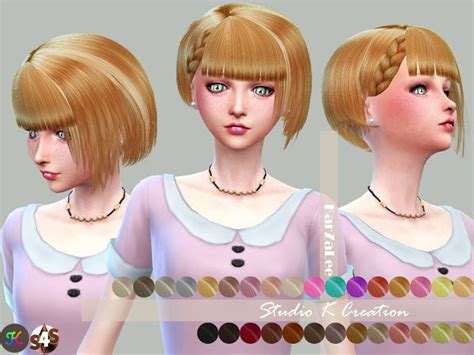 Sims 4 Ccs The Best Animate Hair 68 Chika By Karzalee Sims 4