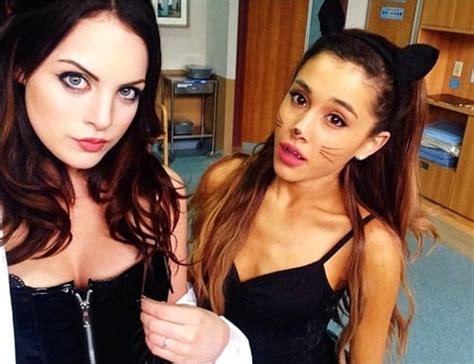 Elizabeth Gillies And Ariana Grandes Halloween Costumes