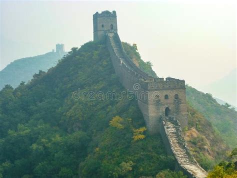 The Great Wall Of China At Jinshanling Beijing Editorial Stock Photo