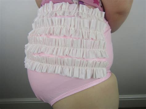 Pink Frilly Bottom Pvc Plastic Pants Adult Diaper Nappy Etsy