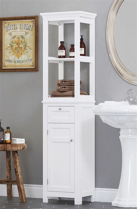 Buy Spirich Home Bathroom Freestanding Storage Cabinet With Two Tier