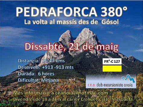 Pedraforca 360º La Volta Al Massís Proper Objectiu Del Club