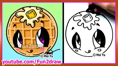 Waffles Cutesy Fun2draw Cartoon Drawings Cartoon Drawing Tutorial