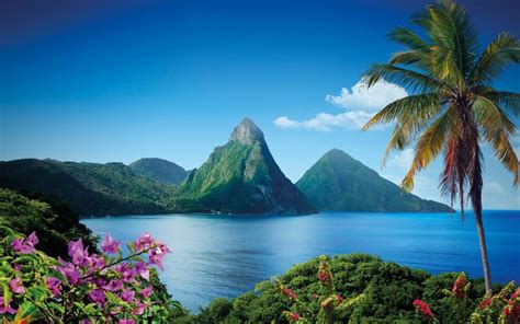 Saint Lucia Is An Island In The Eastern Caribbean With 2 Distinctive
