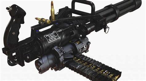 Многоствольный пулемет М134 Миниган M134 Minigun описание