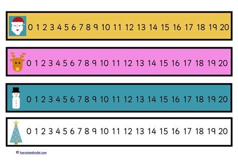 Number Strips Page 1 Free Teaching Resources Print Play Learn